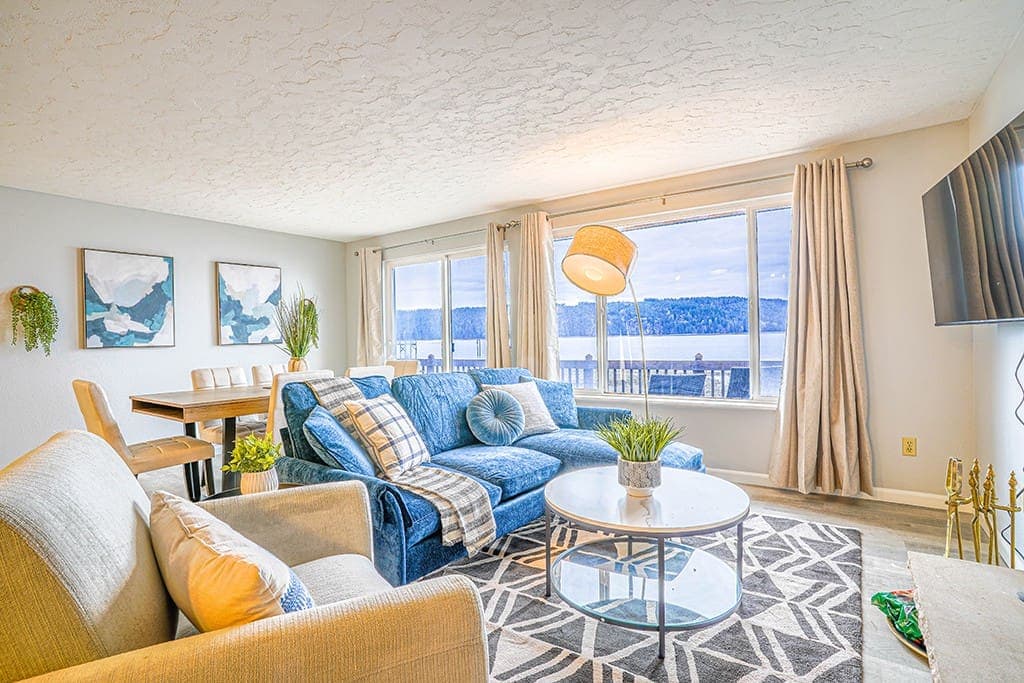 The open and airy living space is the perfect place to relax, recharge, and spend quality time with your loved ones